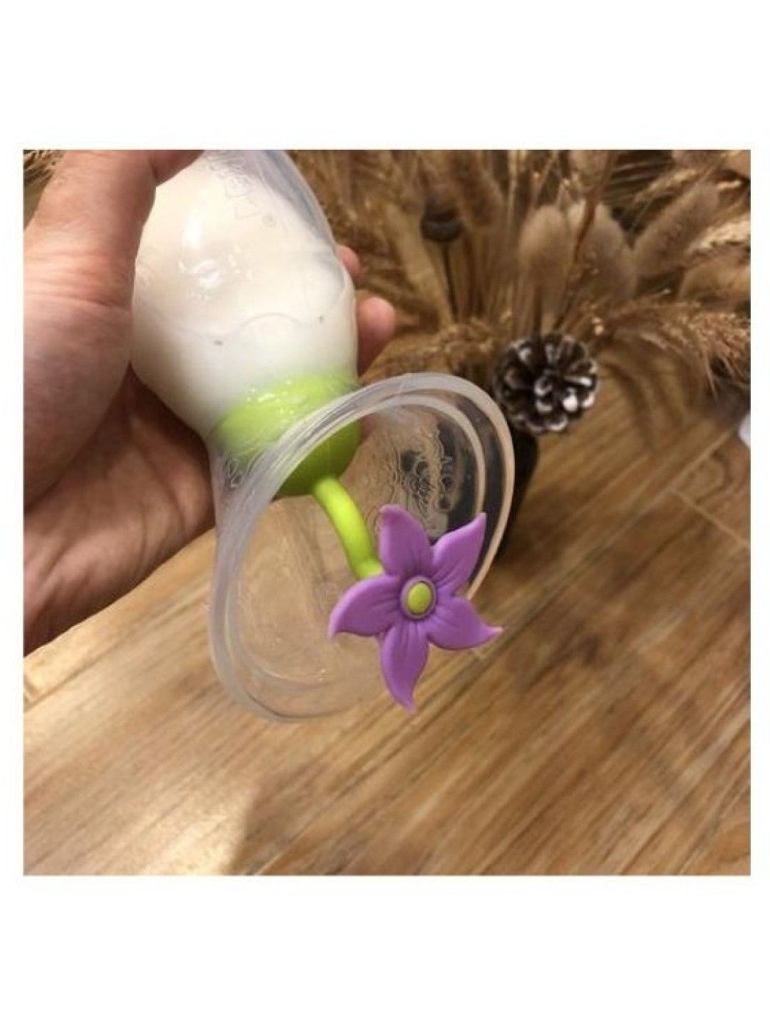 Haakaa Gen 2 Silicone Breast Pump with Flower Stopper (Purple) (100ml) (No Color- Image 2)