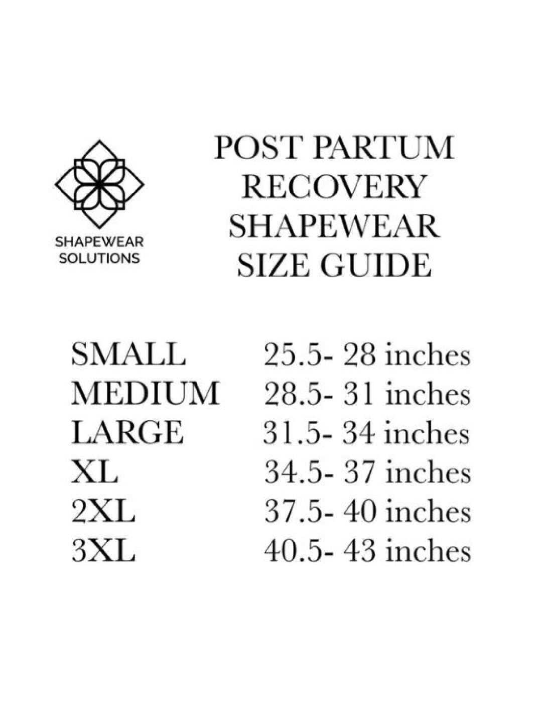 Shapewear Solutions Ritz Post Partum Recovery Shapewear (Black- Image 2)