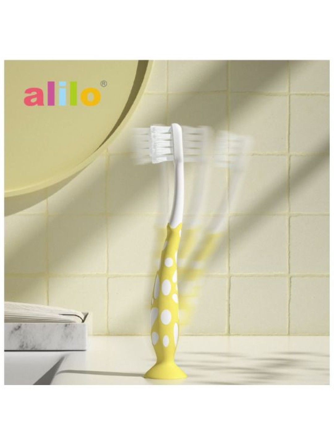 Alilo Kids Soft Toothbrush (Pack of 2) (Yellow and Green- Image 3)