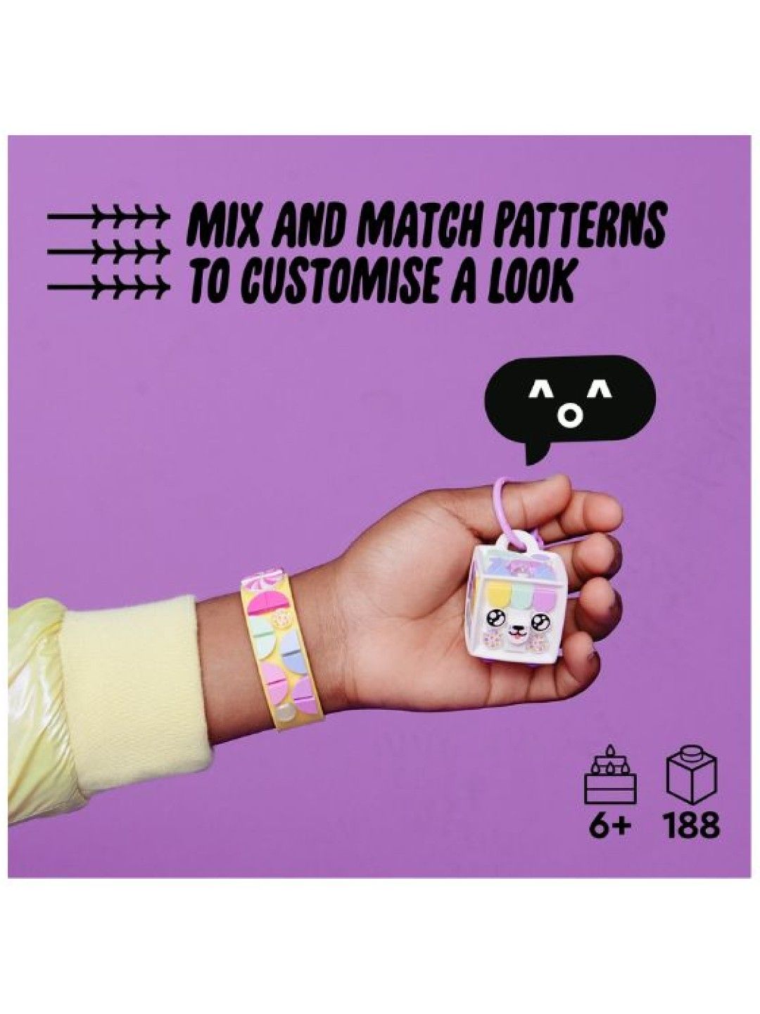 Lego Dots Candy Kitty Bracelet and Bag Tag Building Blocks (188pcs) (No Color- Image 3)