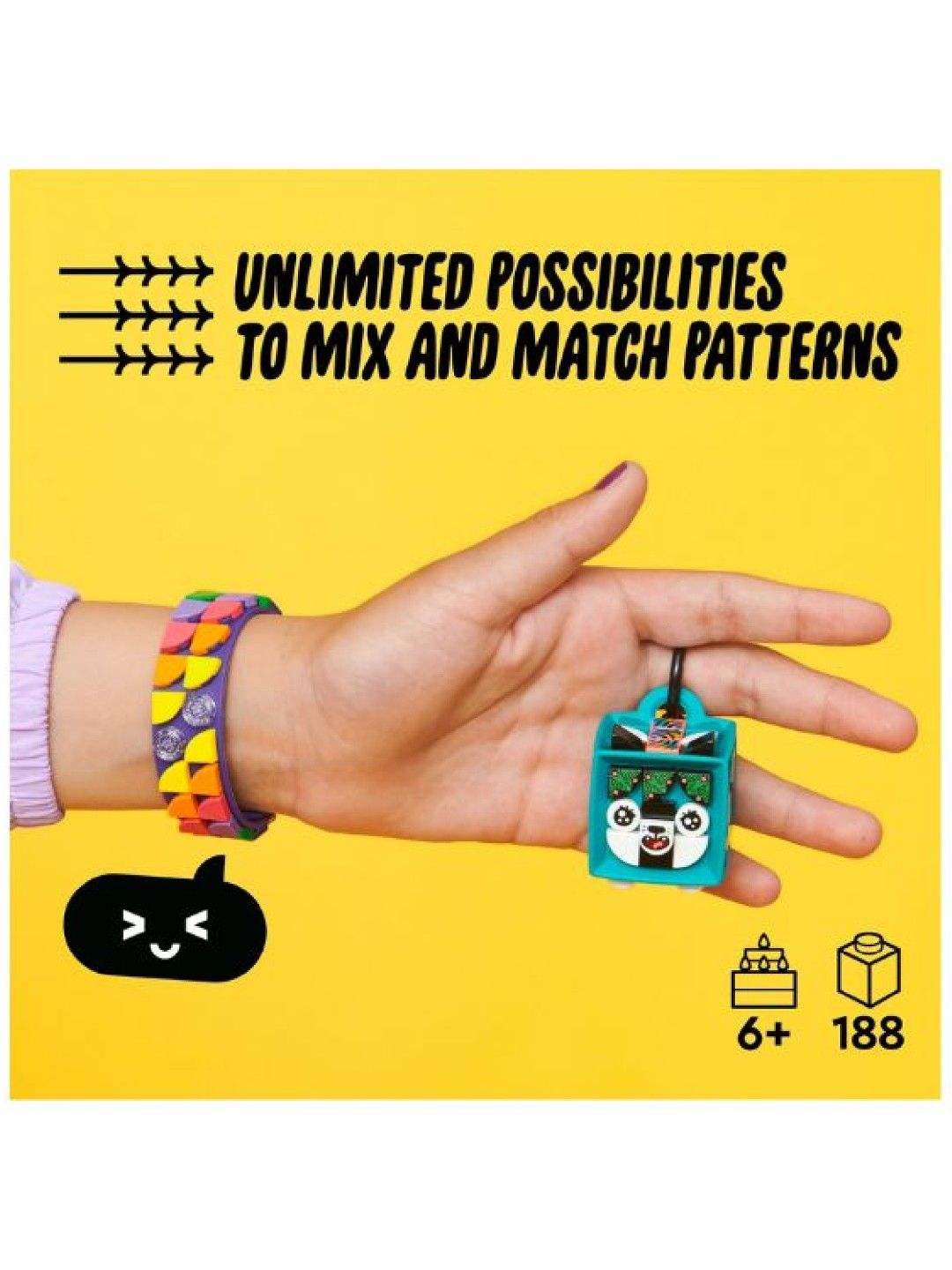 Lego Dots Neon Tiger Bracelet and Bag Tag Building Blocks (188pcs) (No Color- Image 3)