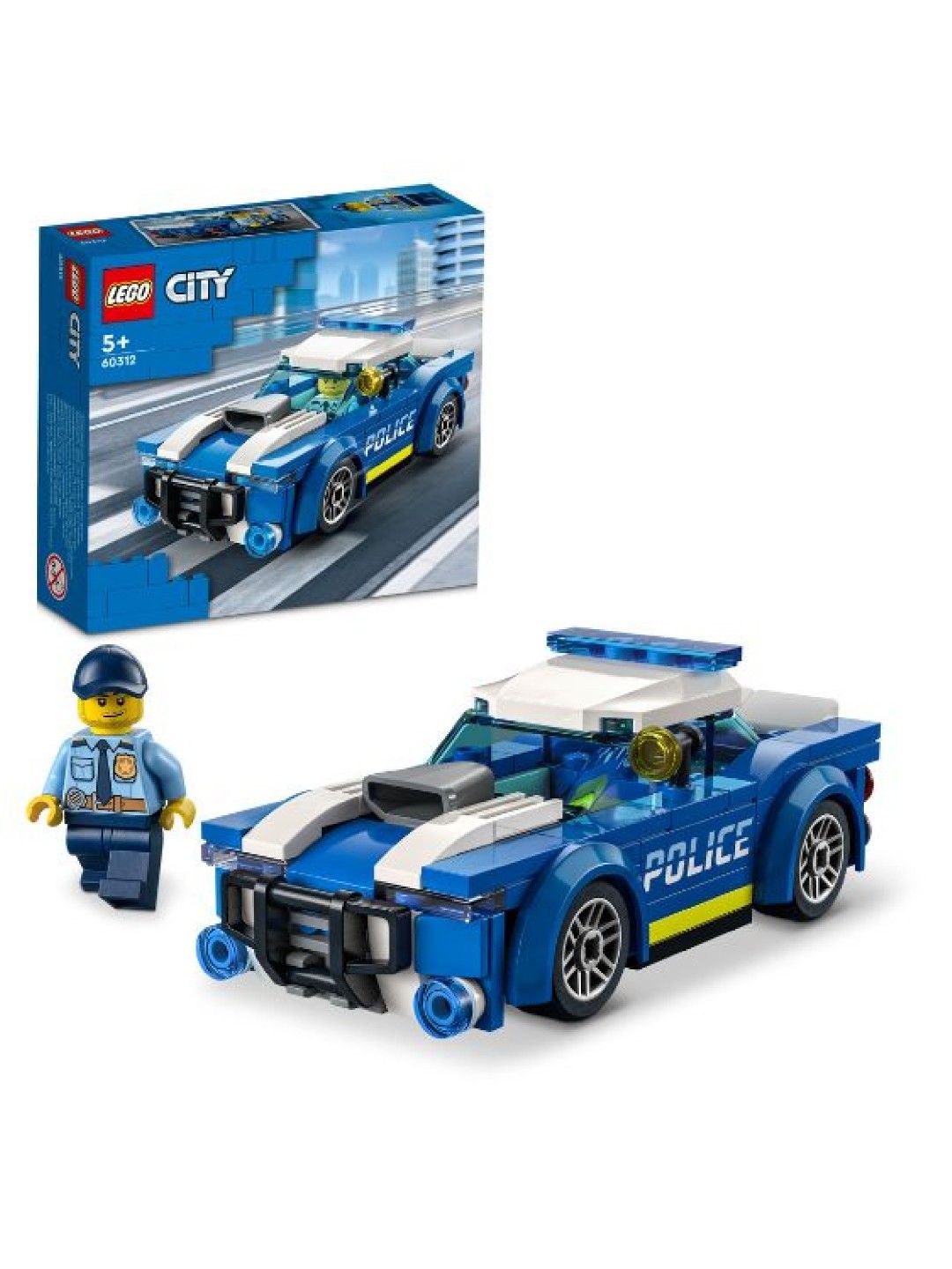 Lego City Police Car Building Blocks (94pcs) (No Color- Image 2)