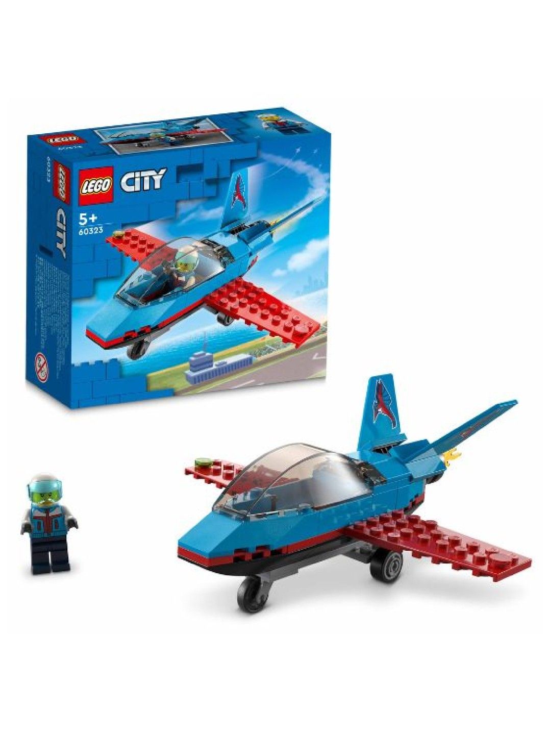 Lego City Stunt Plane Building Blocks (59pcs) (No Color- Image 1)