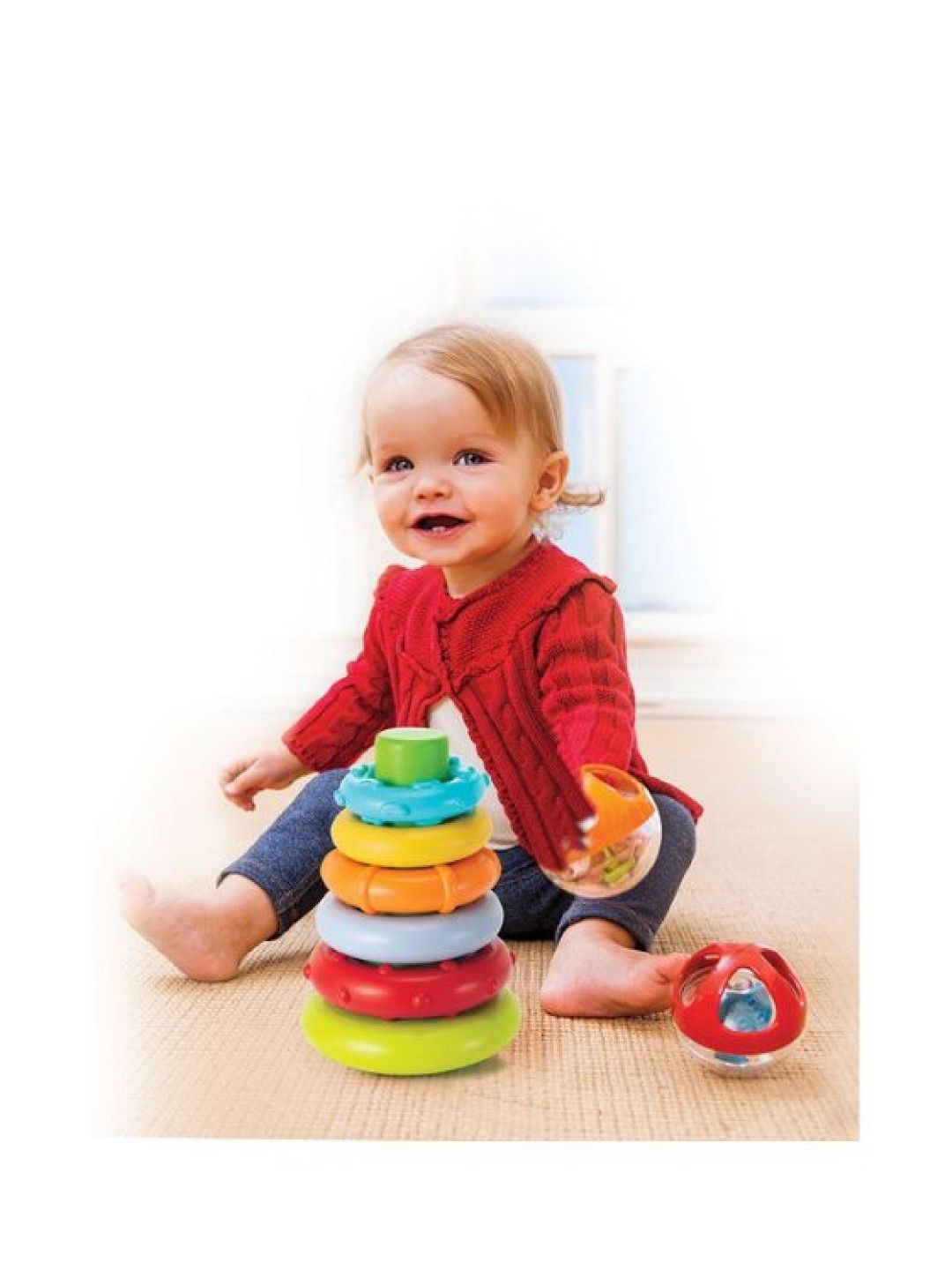 Infantino Rock 'N Stack Rings™ - Developmental Toy (BPA-Free) (No Color- Image 3)