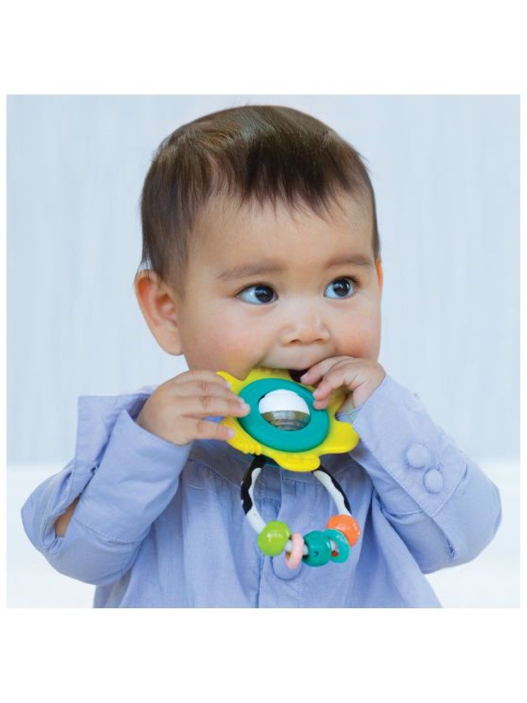 Infantino Spin and Rattle Teether™ - Yellow (BPA-Free) (No Color- Image 3)