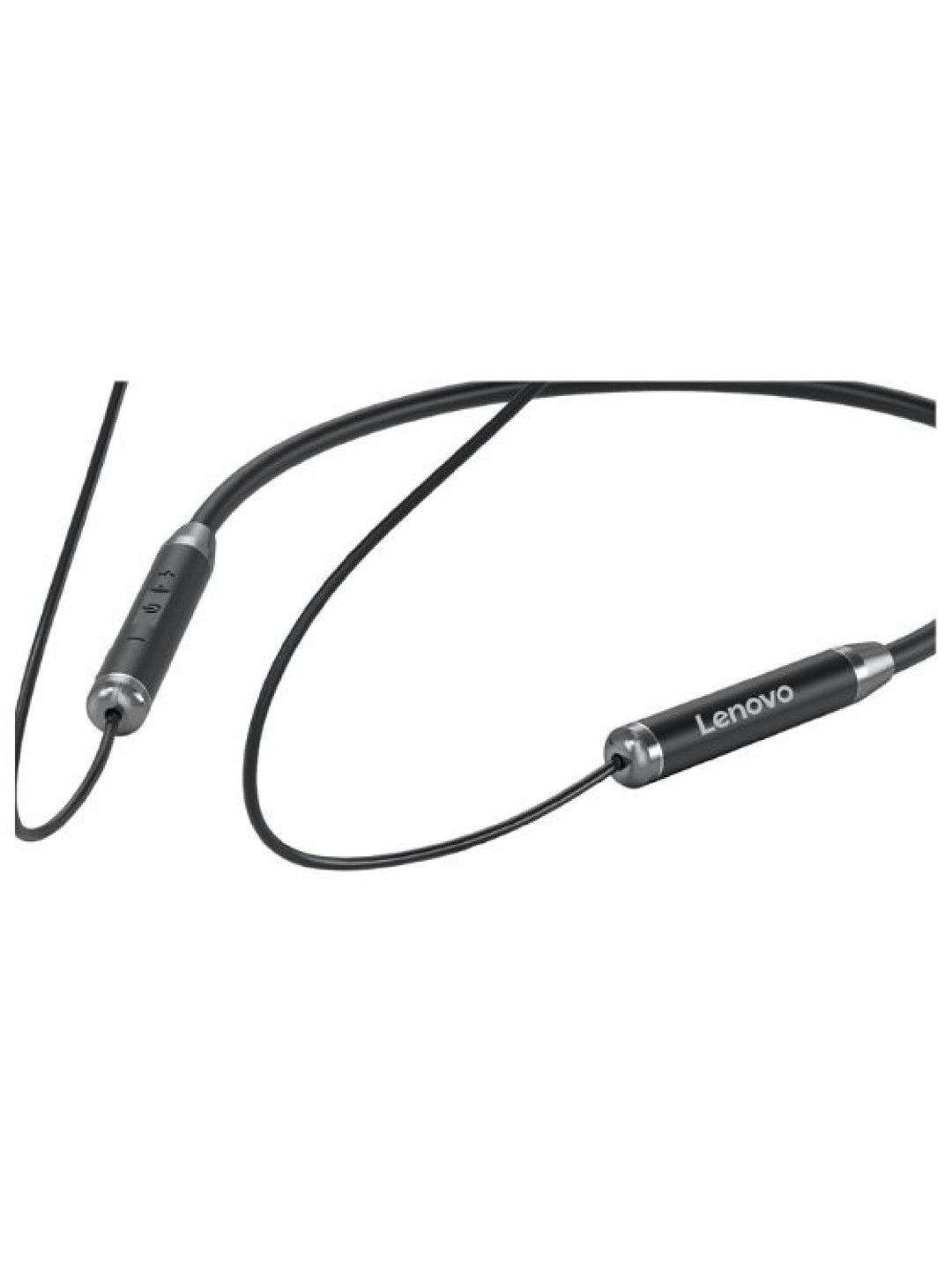 Lenovo HE06 Half In-Ear Neckband Bluetooth Headset (Black- Image 3)