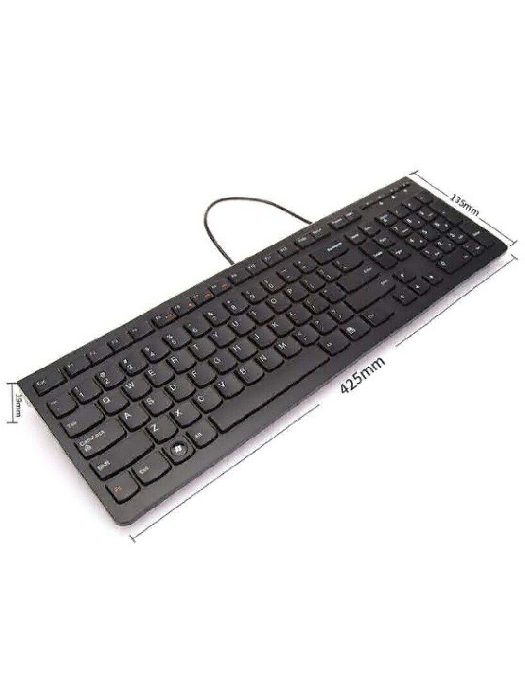 Lenovo K5819 US 104-Keys Keyboard (Black- Image 3)