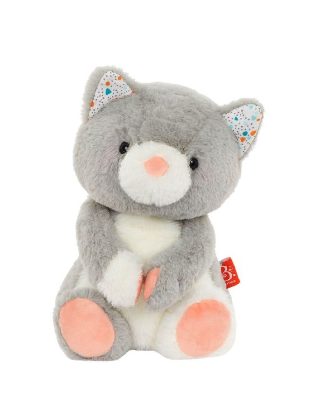 B.Toys B. Designer Plush Cat - Grey (Grey- Image 3)