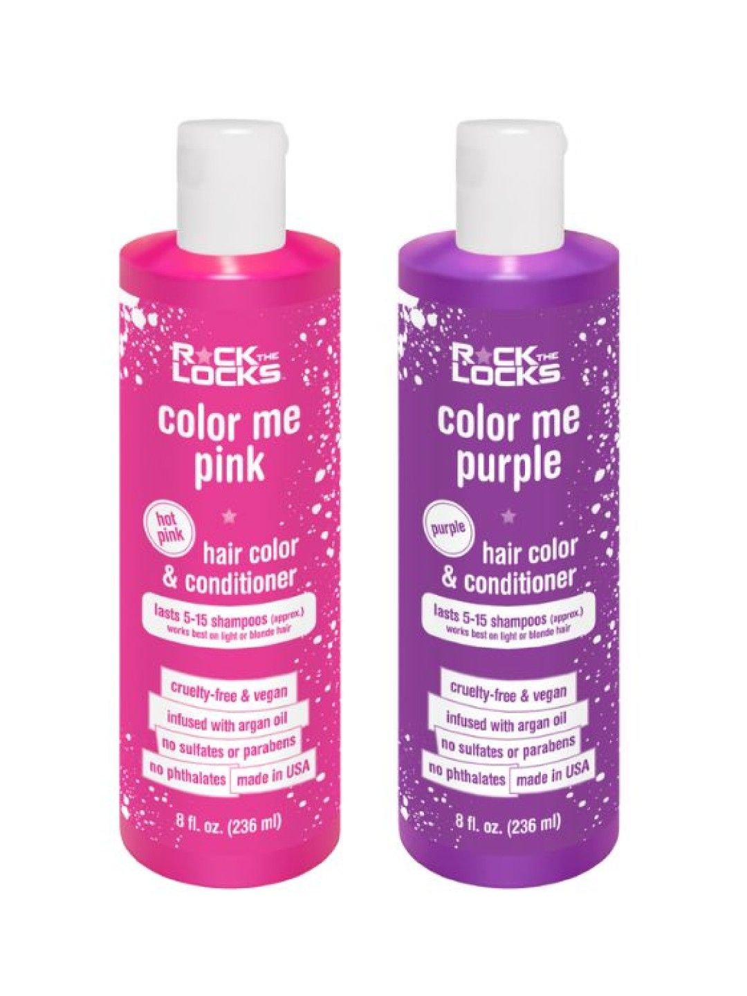 Rock The Locks Hair Color & Conditioner (Pink- Image 3)