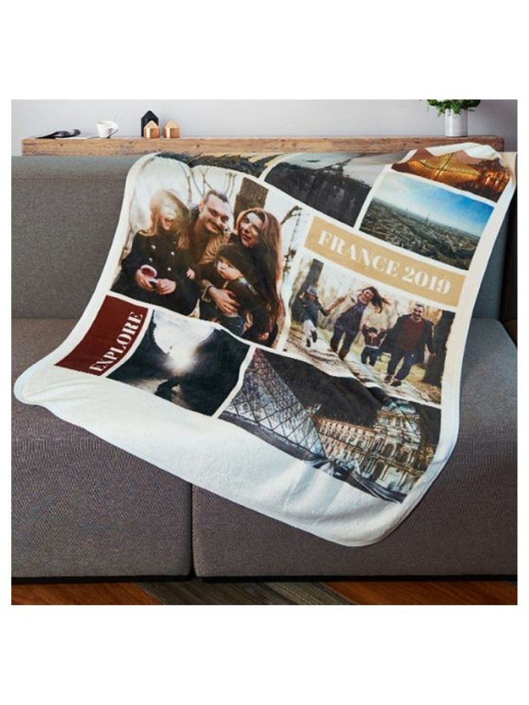Photobook Customized Baby Blanket - Large (56" x 37" / 37" x 56") Photobook Web Exclusive (No Color- Image 3)