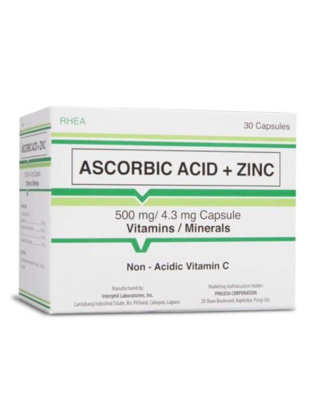 Rhea Ascorbic Acid + Zinc (30s) (No Color- Image 3)