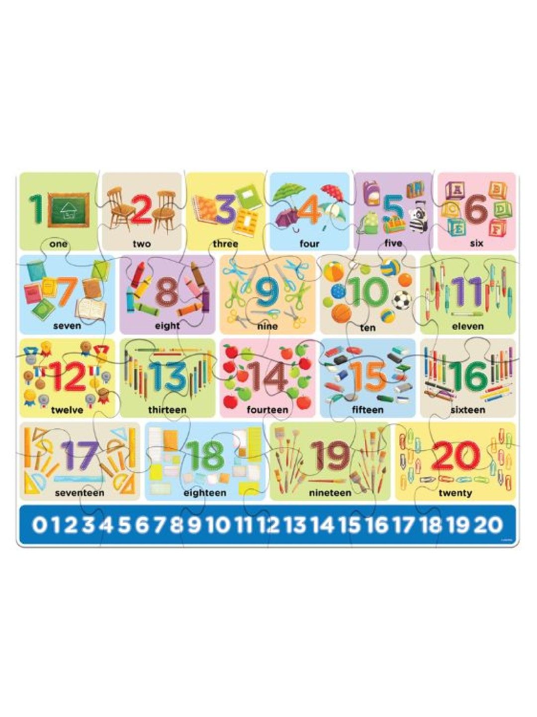 Joytoy Numbers Floor Puzzle (No Color- Image 1)