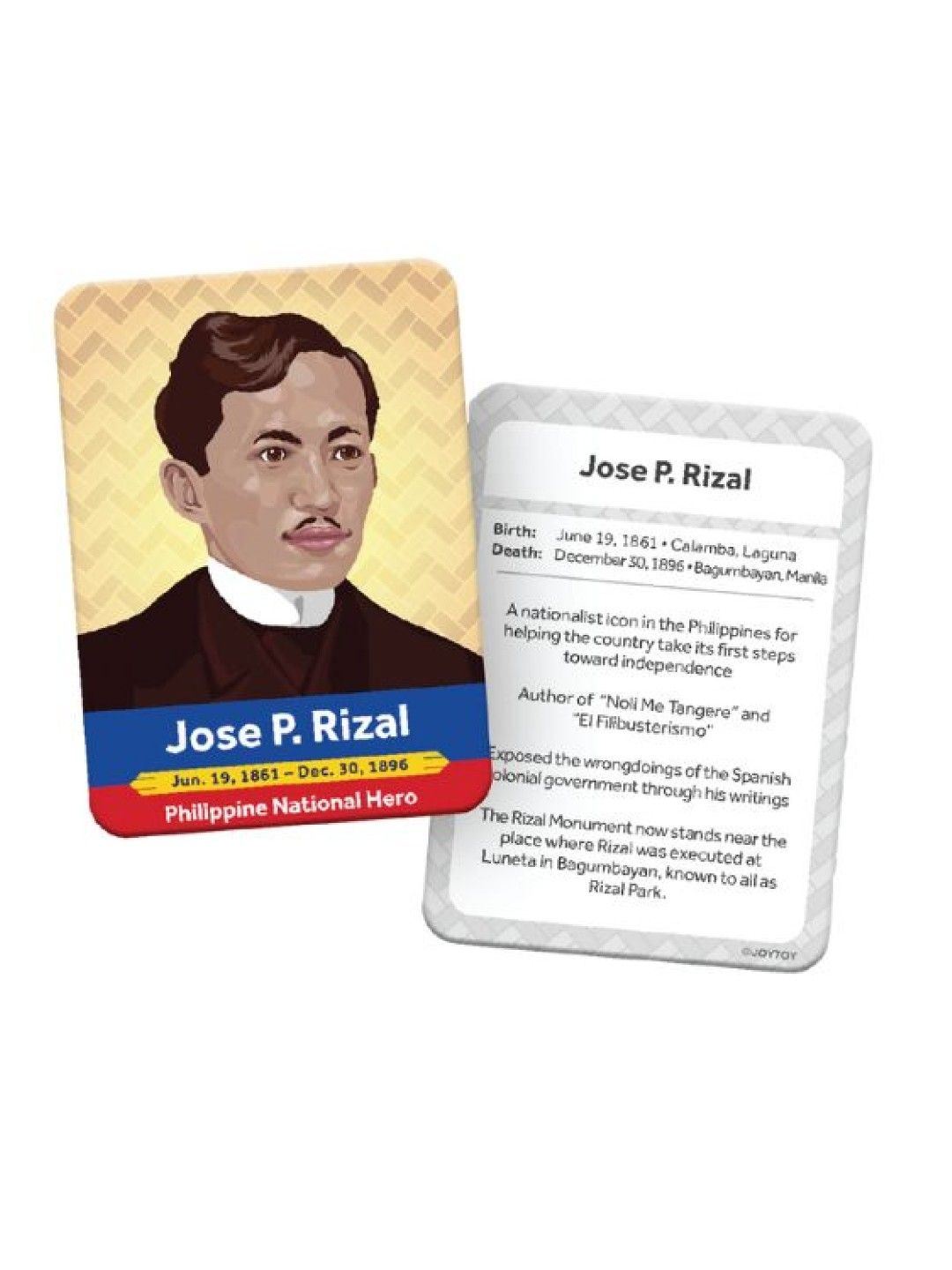 Joytoy Philippine Heroes Flash Cards (No Color- Image 3)