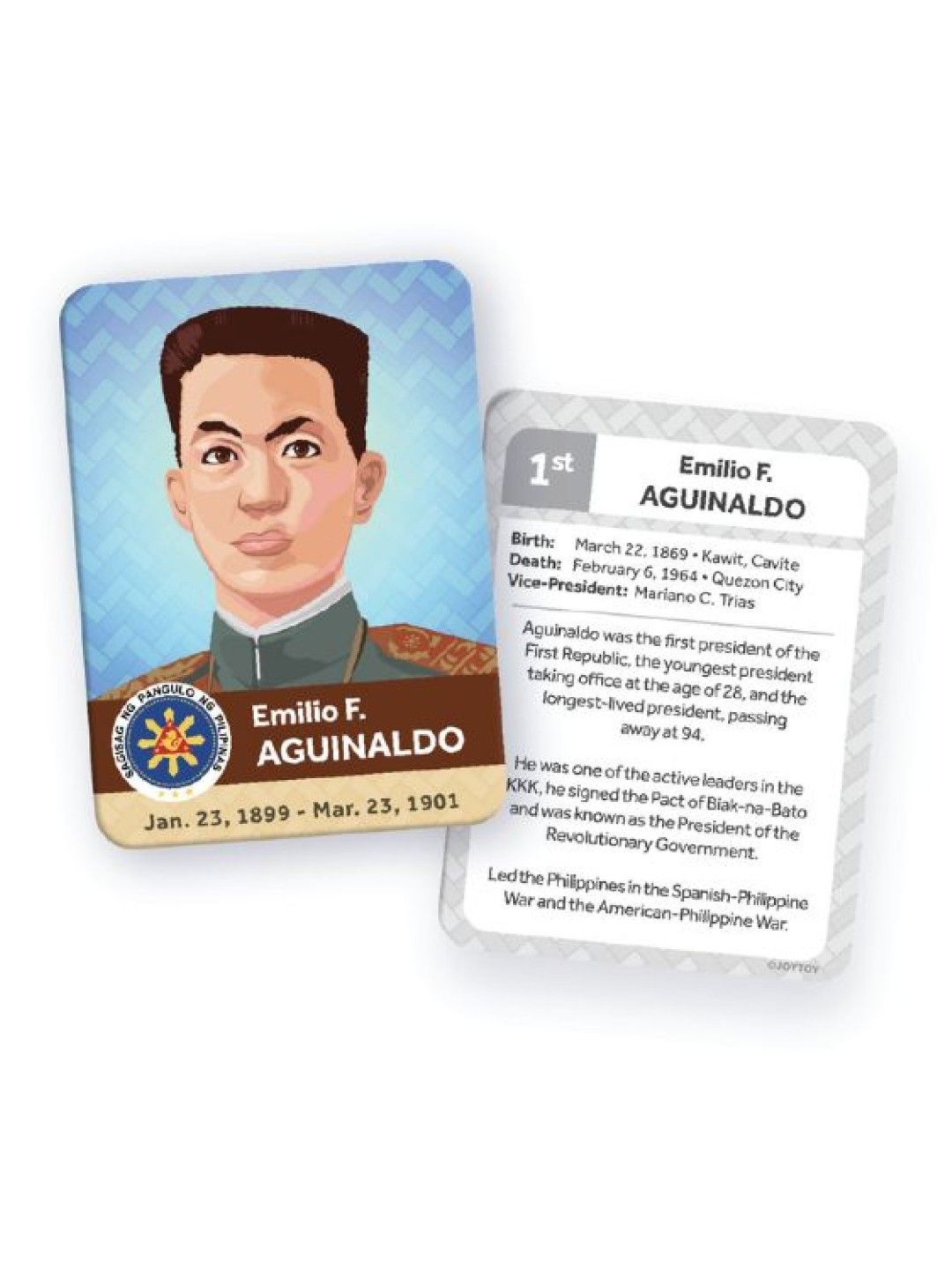 Joytoy Philippine Presidents Flash Cards (No Color- Image 3)