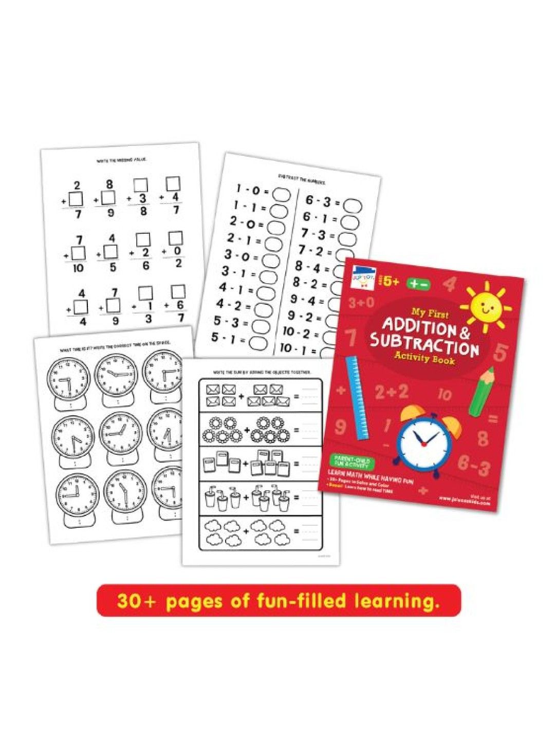 Joytoy My First Addition & Subtraction Activity Book (No Color- Image 3)