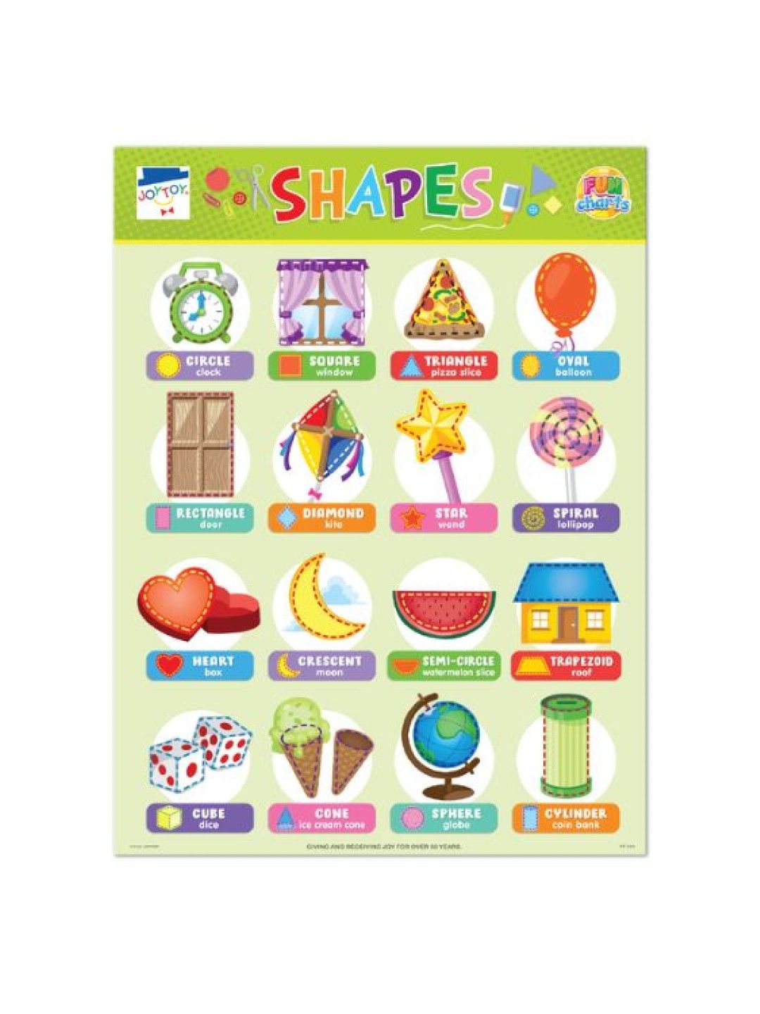 Joytoy Colors & Shapes Fun Charts (No Color- Image 3)
