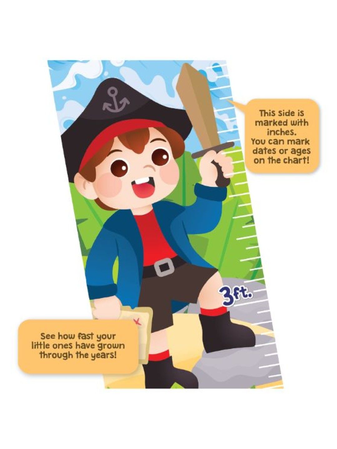Joytoy Pirates Sea Adventure Growth Charts (No Color- Image 3)