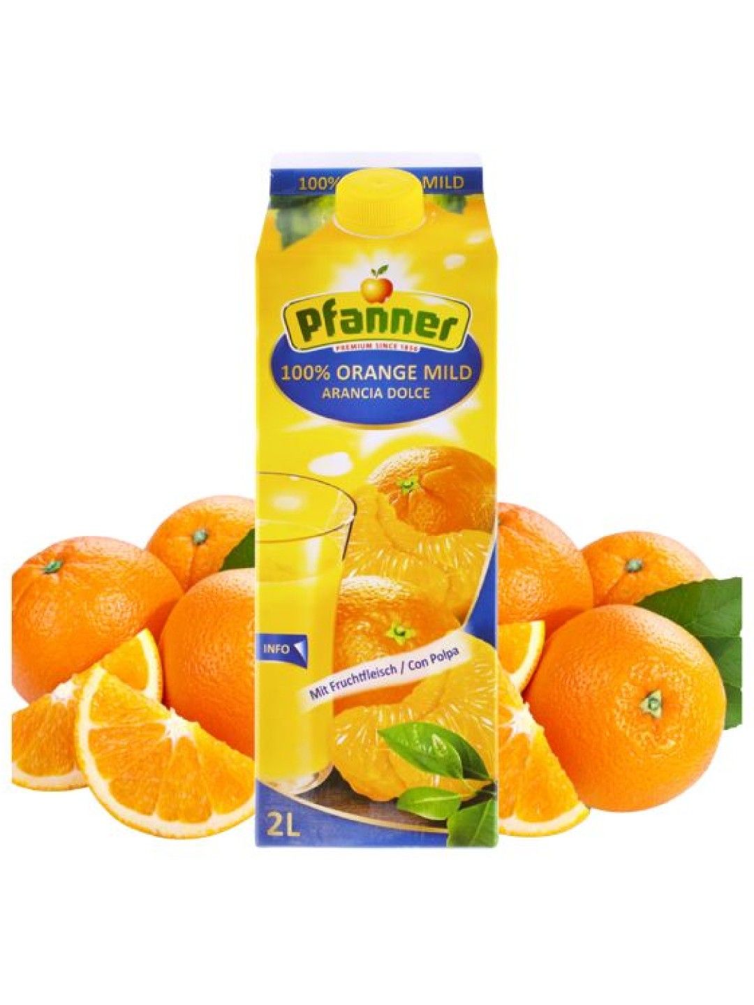 Pfanner 100% Orange Juice with Pulp (2L) (No Color- Image 3)