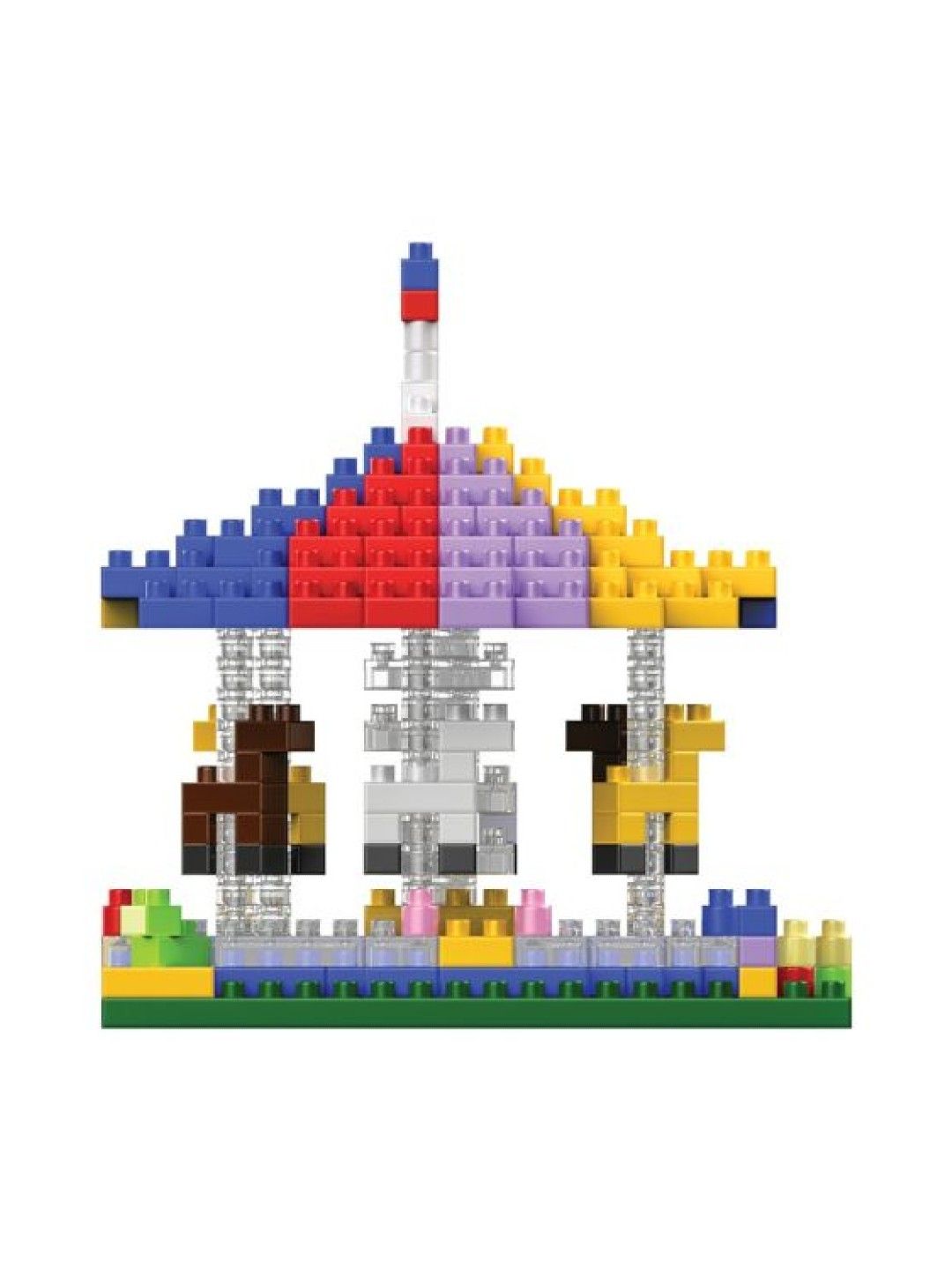 Anko 324-Piece Mini Blocks Set - Carousel (No Color- Image 3)