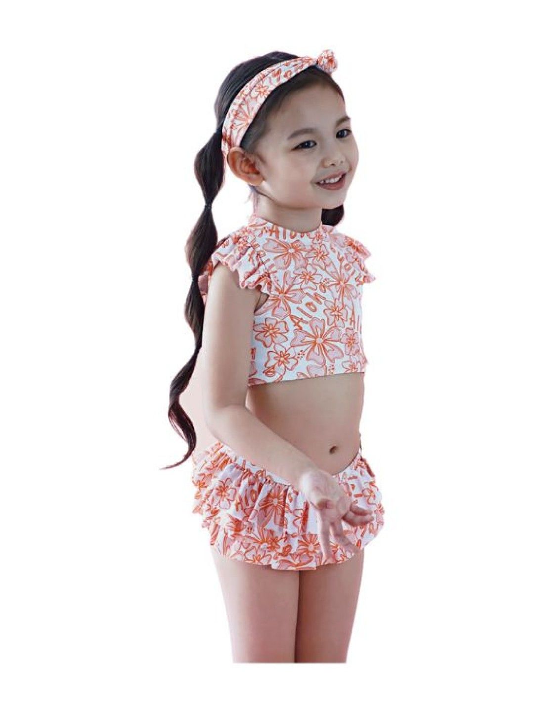 Little Paddler Swimsuit For Kids Little Astrid Two-Piece Crop Top (No Color- Image 3)