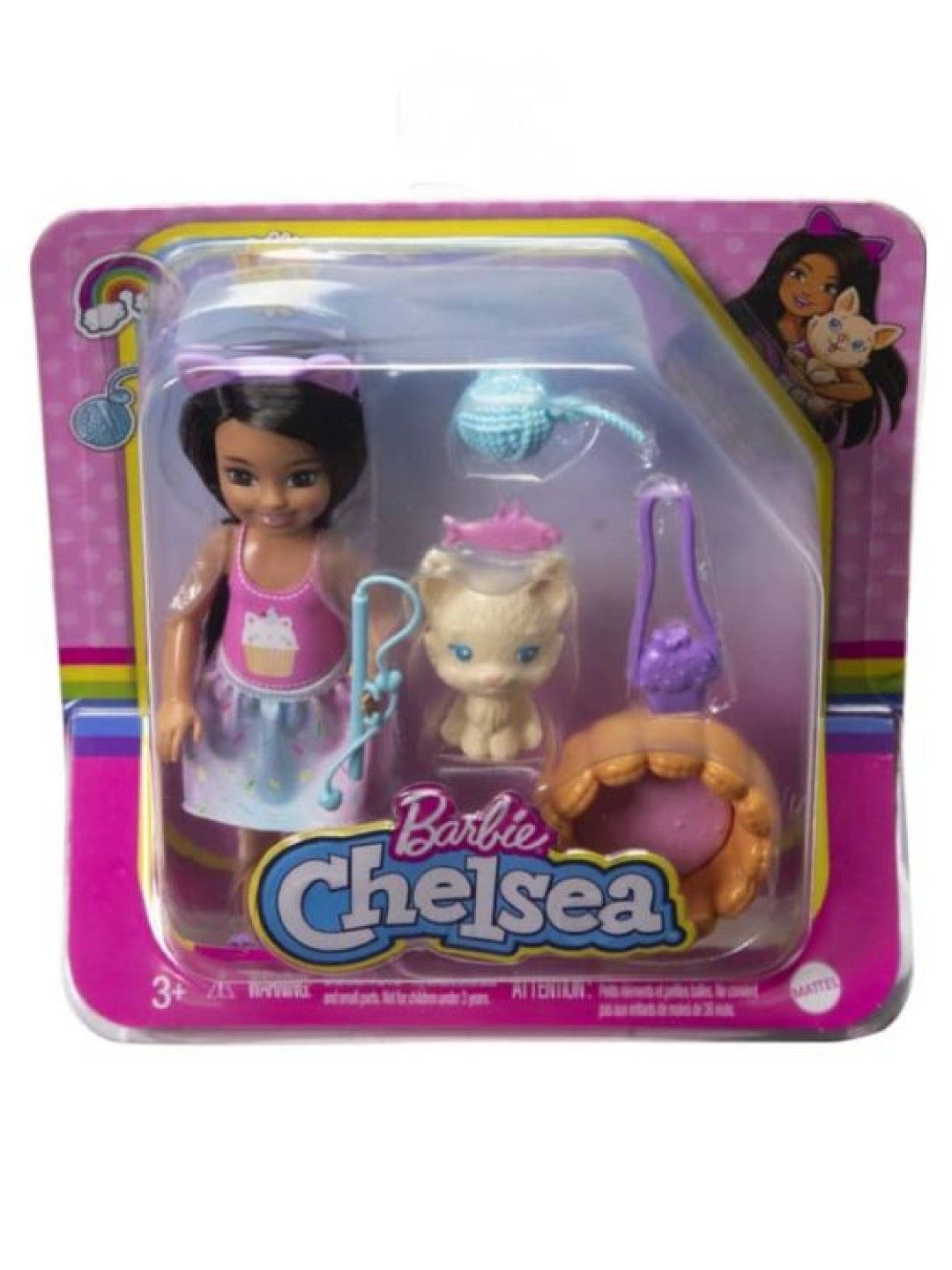 Barbie Chelsea + Pet Kitty (No Color- Image 4)