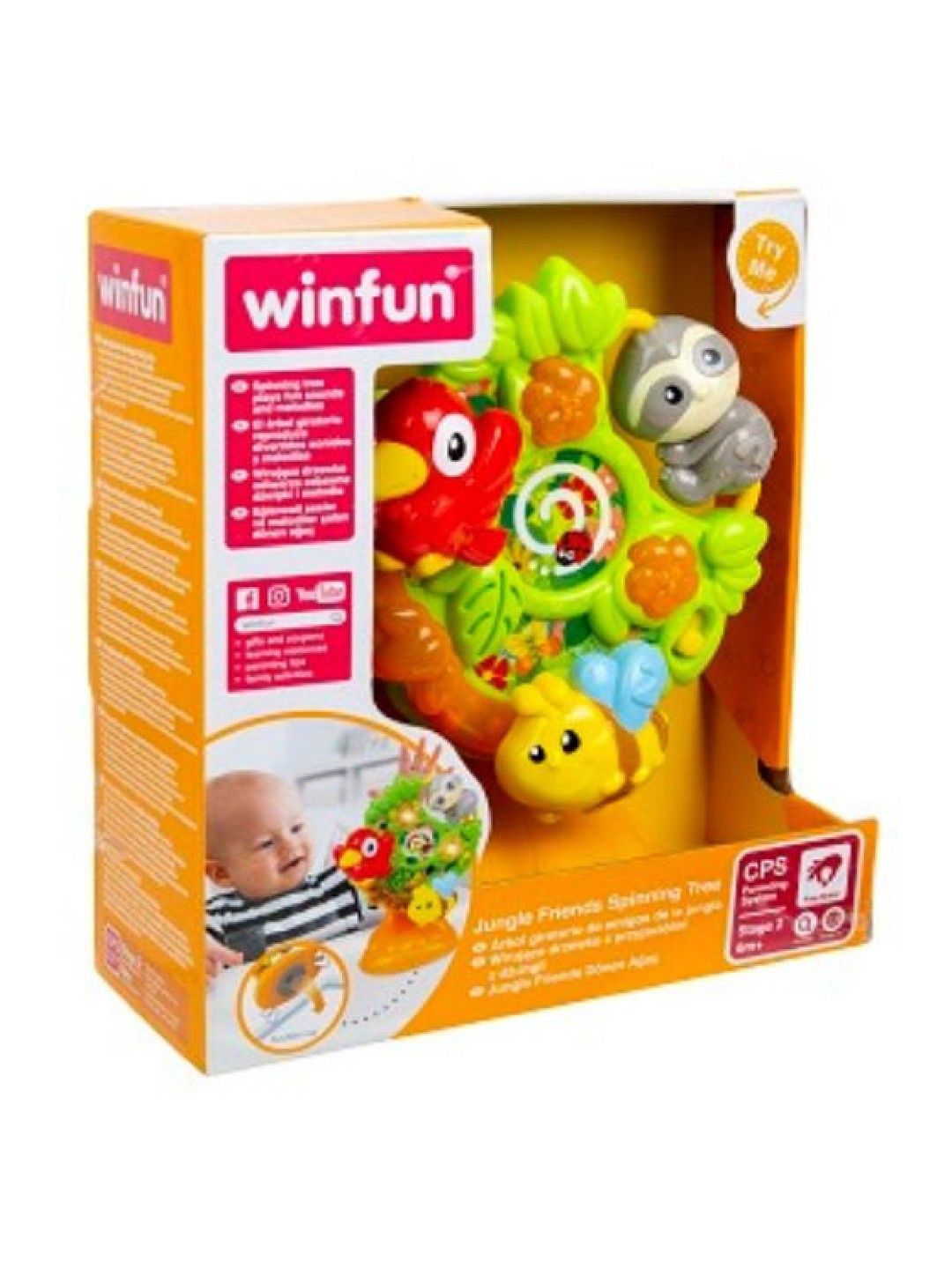 winfun Jungle Friends Spinning Tree (No Color- Image 3)