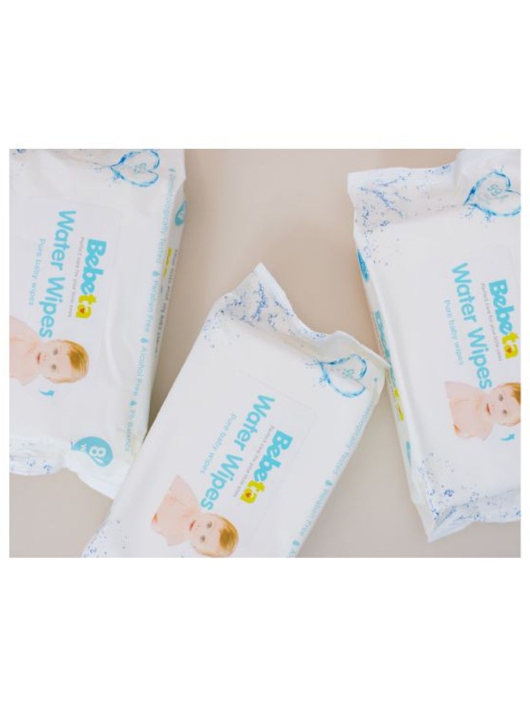 Bebeta Wet Wipes Pure Water 80s x 3 pack (No Color- Image 3)