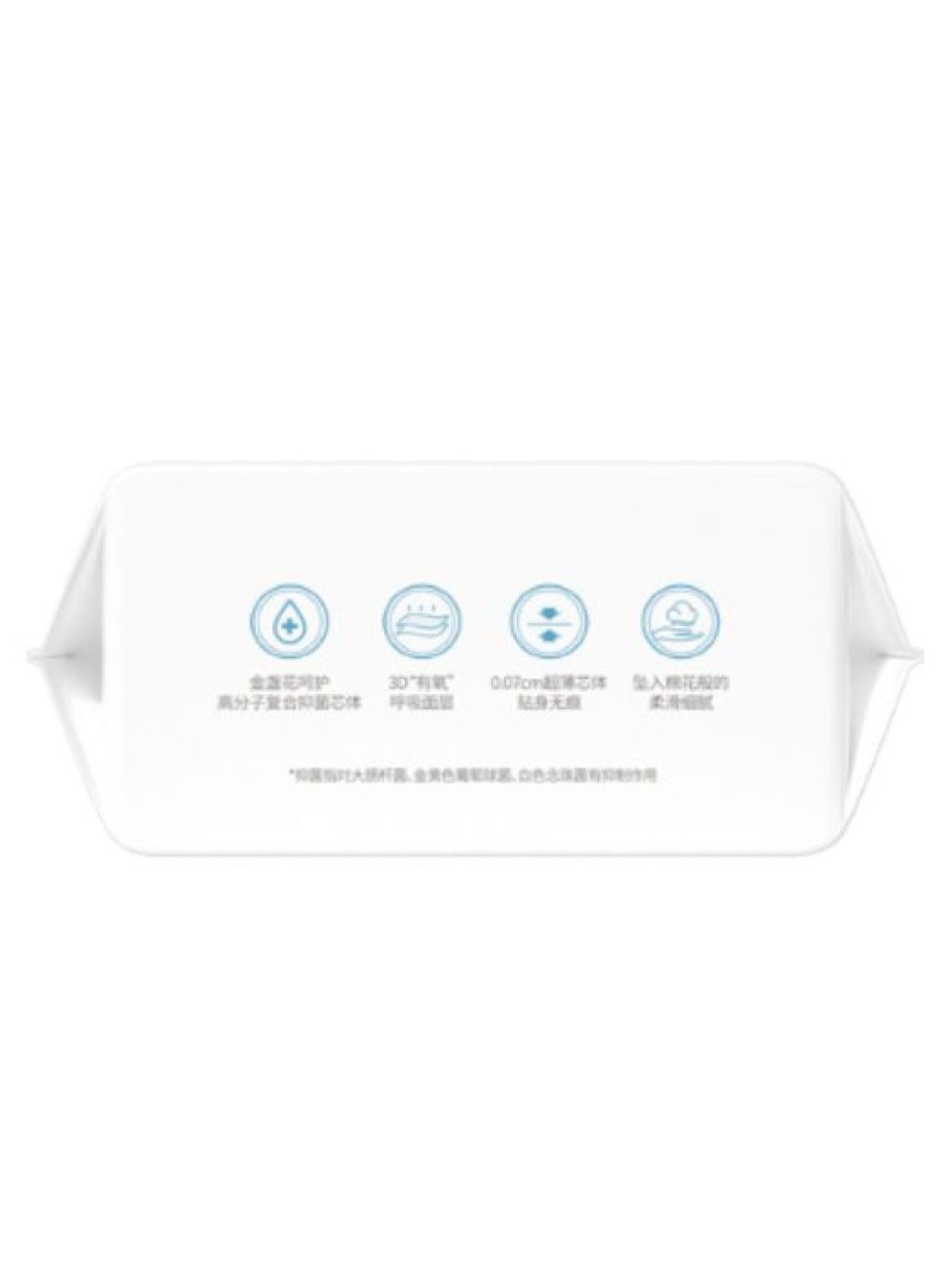 Makuku Ultra-thin Antibacterial Sanitary Napkin, (8pcs) with Wings - Overnight Use (No Color- Image 3)