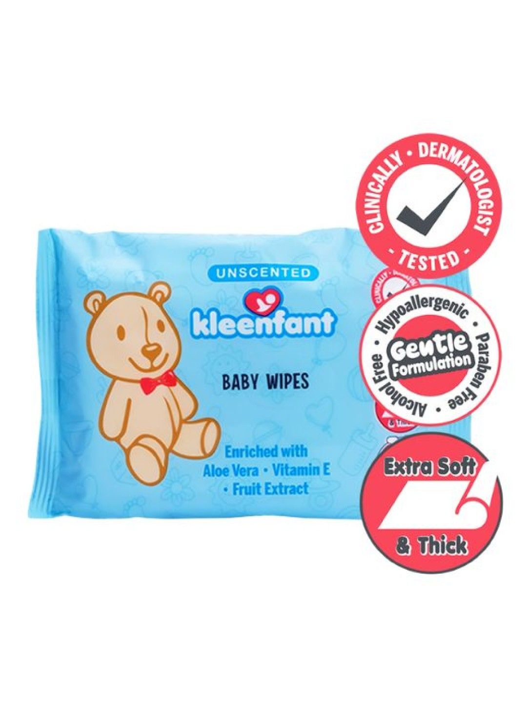 Kleenfant Baby Scented Wipes (11s) + Unscented Baby Wipes (11s) - Set (No Color- Image 3)