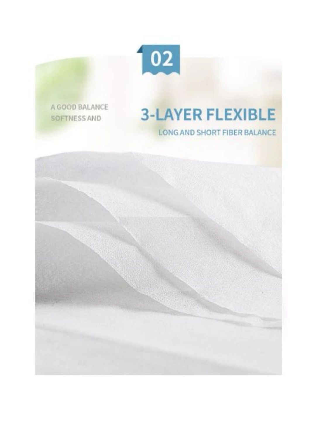 QT Hub Virgin Wood Pulp Tissue 3ply (160pulls) (No Color- Image 3)