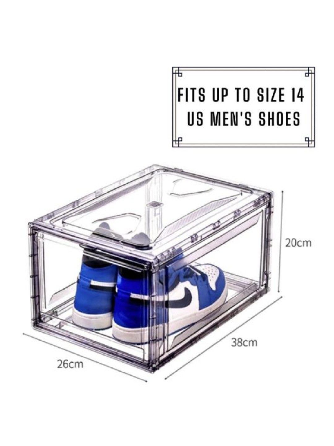 QT Hub Acrylic Shoe/Multipurpose Box (No Color- Image 3)