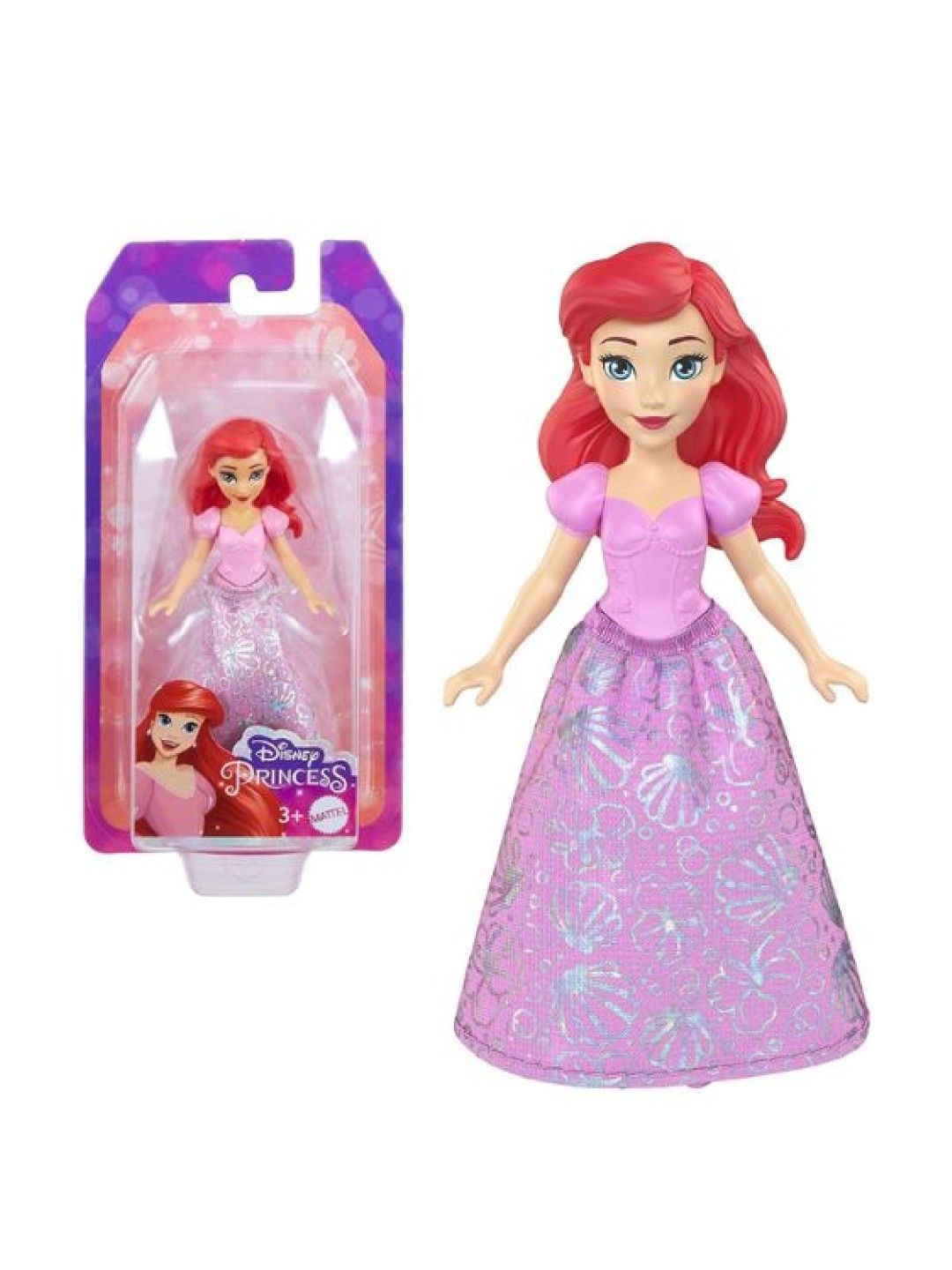 Disney Princess Disney Princess Mini Doll Ariel (No Color- Image 3)