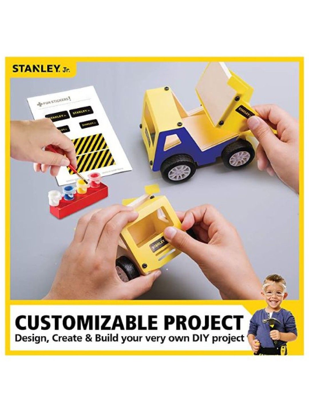 Stanley Dump Truck Assembly Kit (Wooden) (No Color- Image 3)