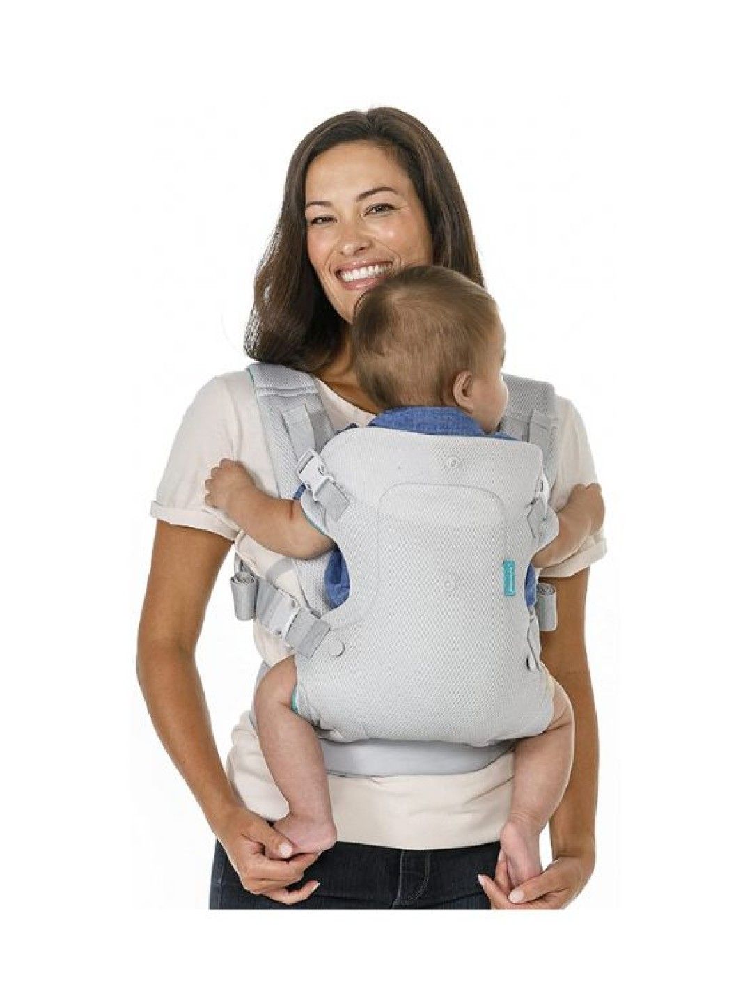 Infantino Flip 4-in-1 Light & Airy Convertible Carrier (Light Grey- Image 3)