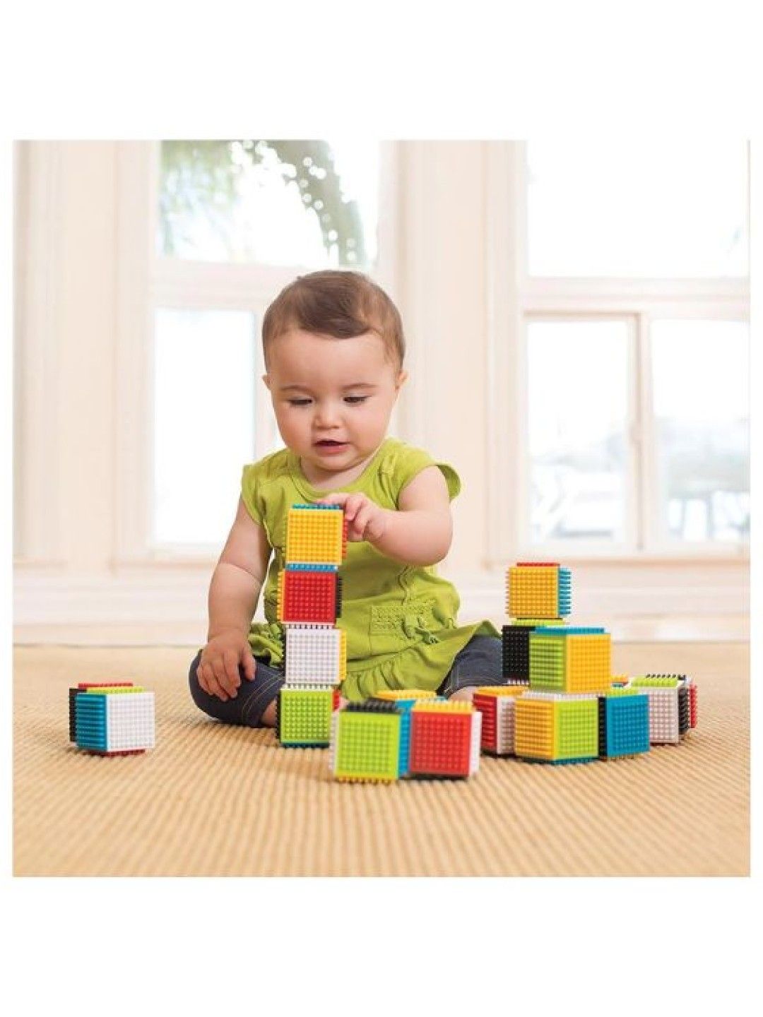 Infantino Press & Stay Sensory Blocks (Multicolor- Image 3)