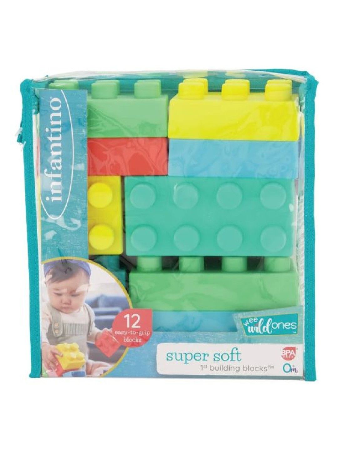 Infantino Super Soft 1st Building Blocks (Multicolor- Image 3)