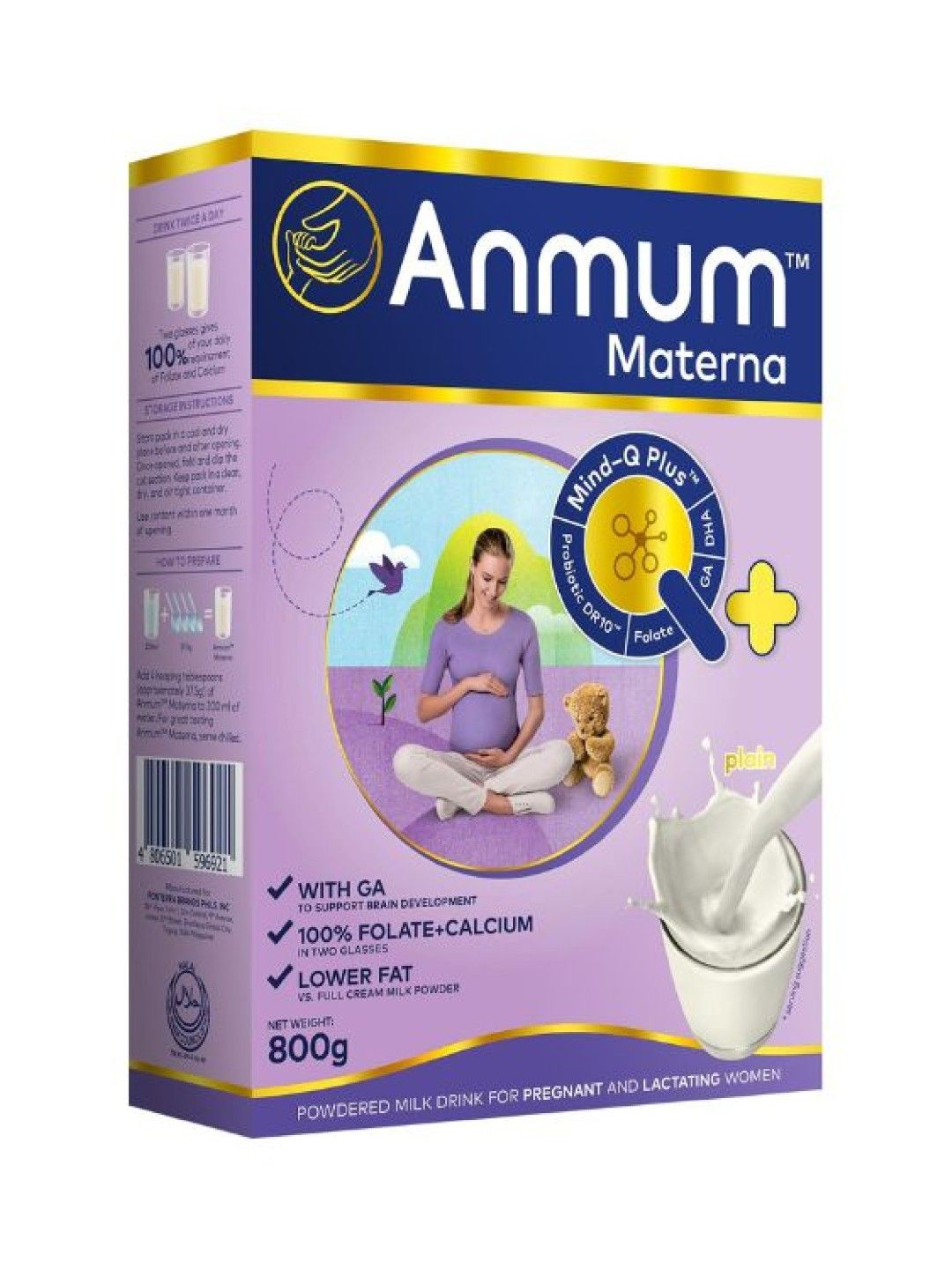 Anmum Materna Milk Powder Plain (800g) Bundle of 2 (No Color- Image 2)