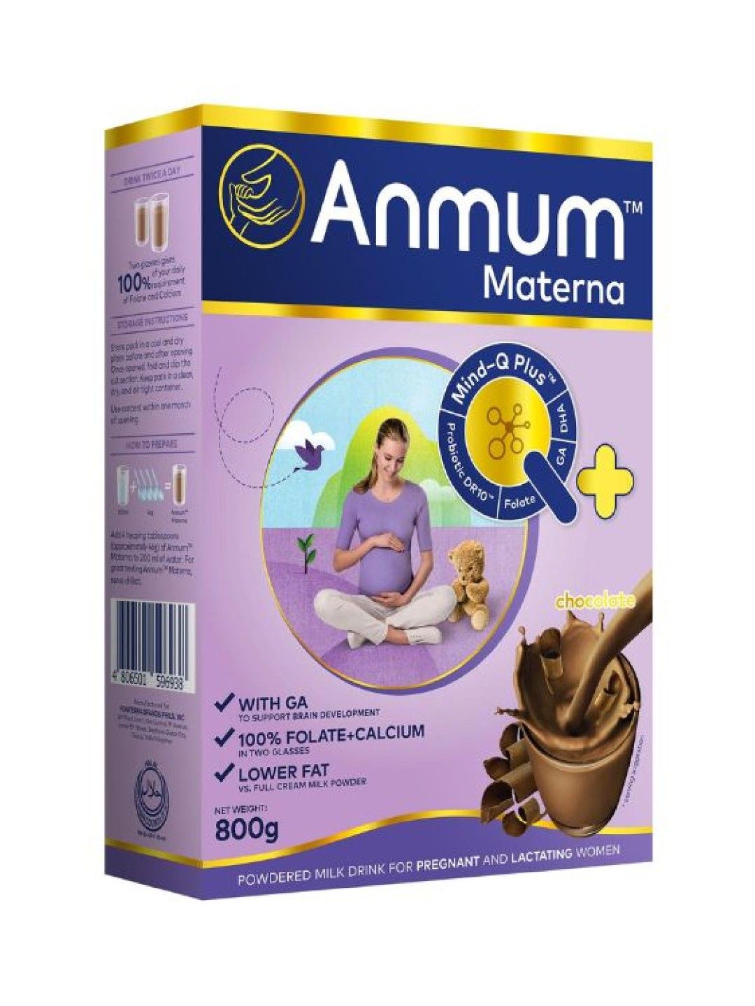 Anmum Materna Milk Powder Chocolate (800g) Bundle of 2 (No Color- Image 2)