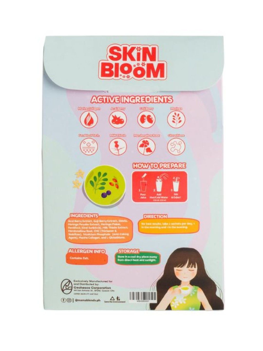 Skin Bloom by Mama Blends Premium Korean Collagen Juice (Green Juice- Image 3)