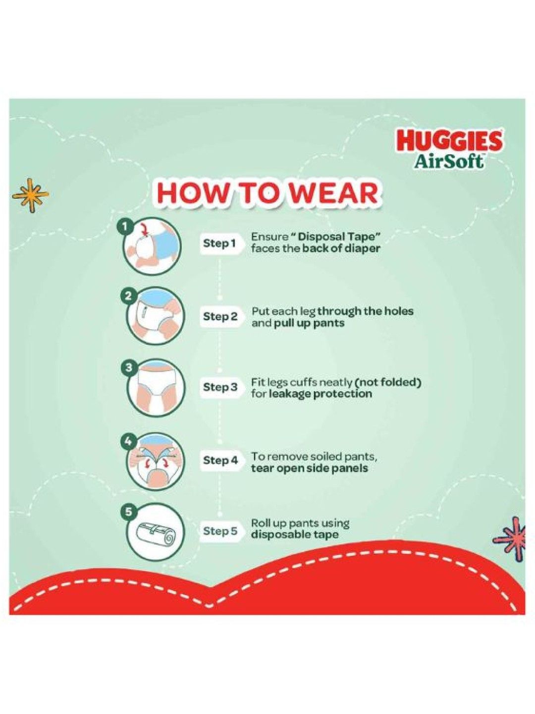 Huggies AirSoft Tape Diapers Small - 70 pcs x 3 packs (210 pcs) (No Color- Image 3)