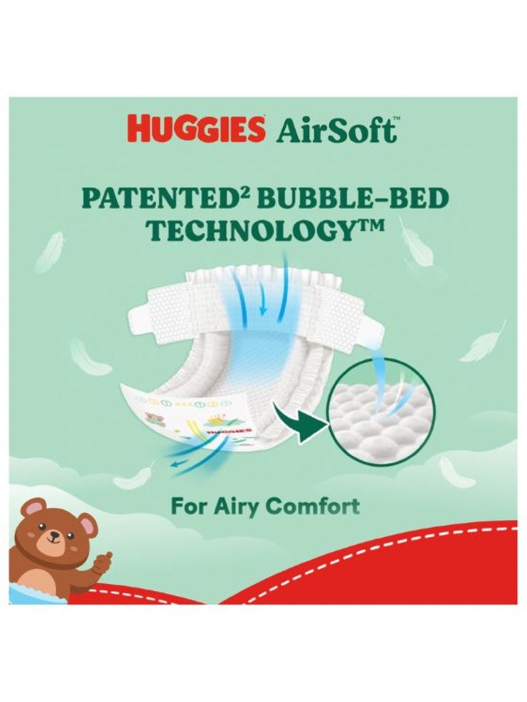 Huggies AirSoft Tape Diapers XXL - 34 pcs (No Color- Image 4)