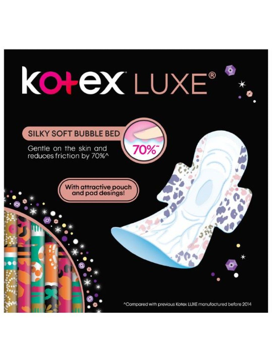 Kotex Luxe Ultrathin Feminine Pads 32cm - 16 pads (8 Pads x 2  Packs) (No Color- Image 3)