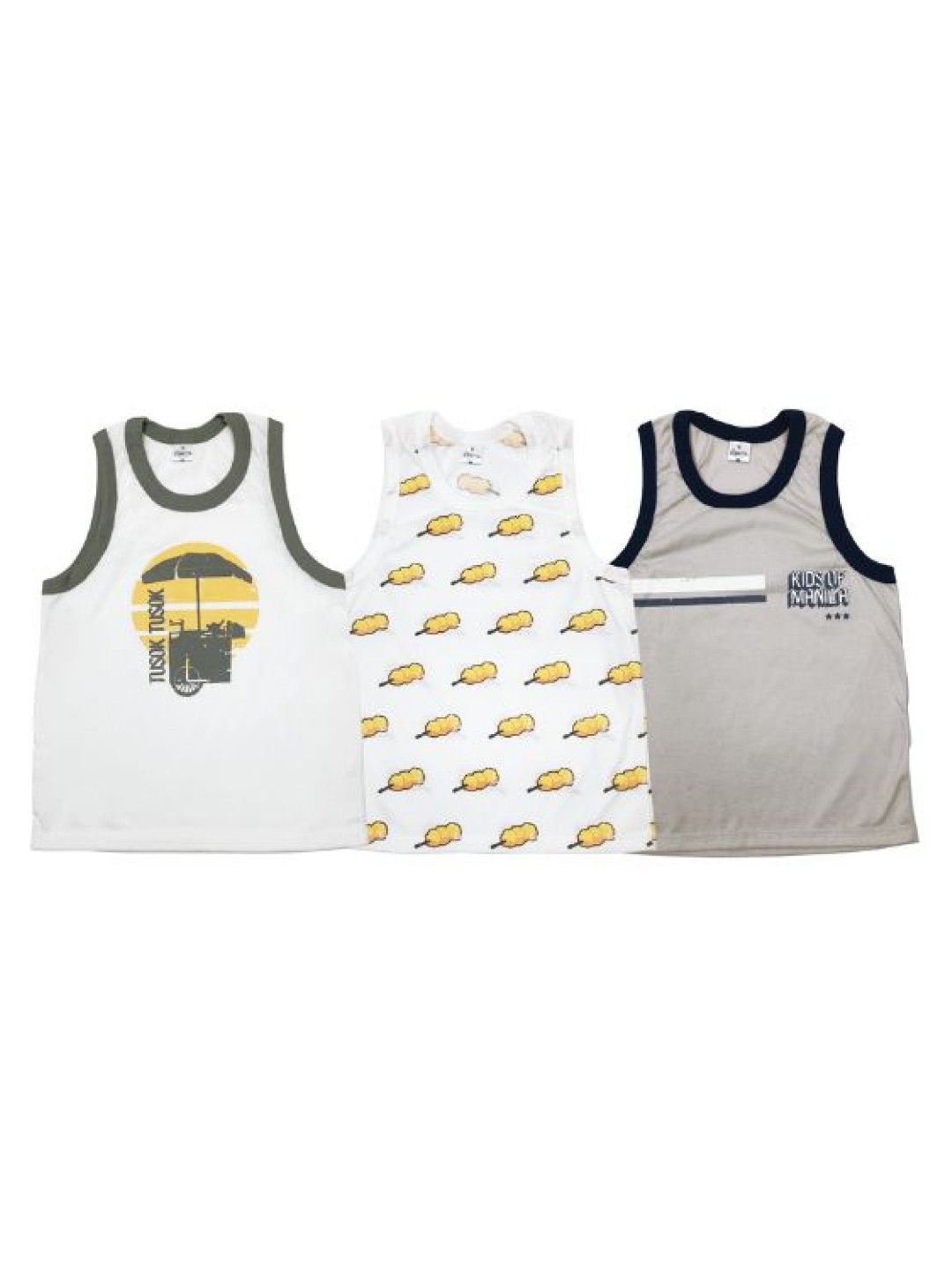 Looms Kids 3 pcs. Boys Sando - Pinoy Streat Collection (No Color- Image 1)