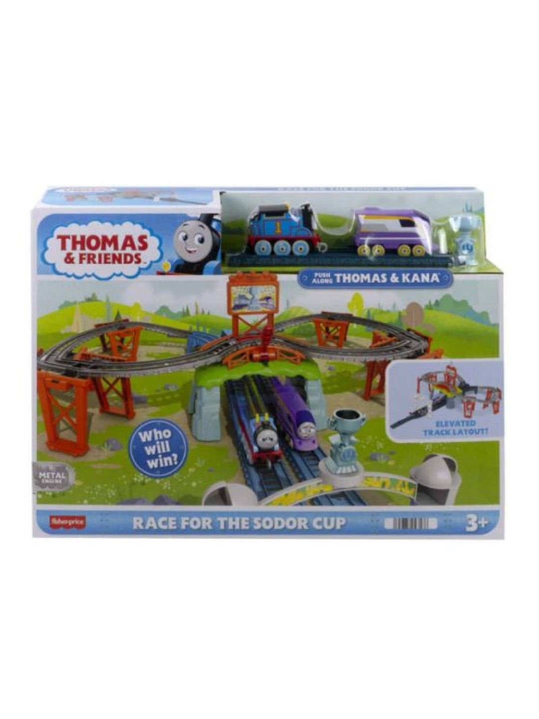 Thomas & Friends Race For the Sodor Cup Push-Along Train Track Set (No Color- Image 3)