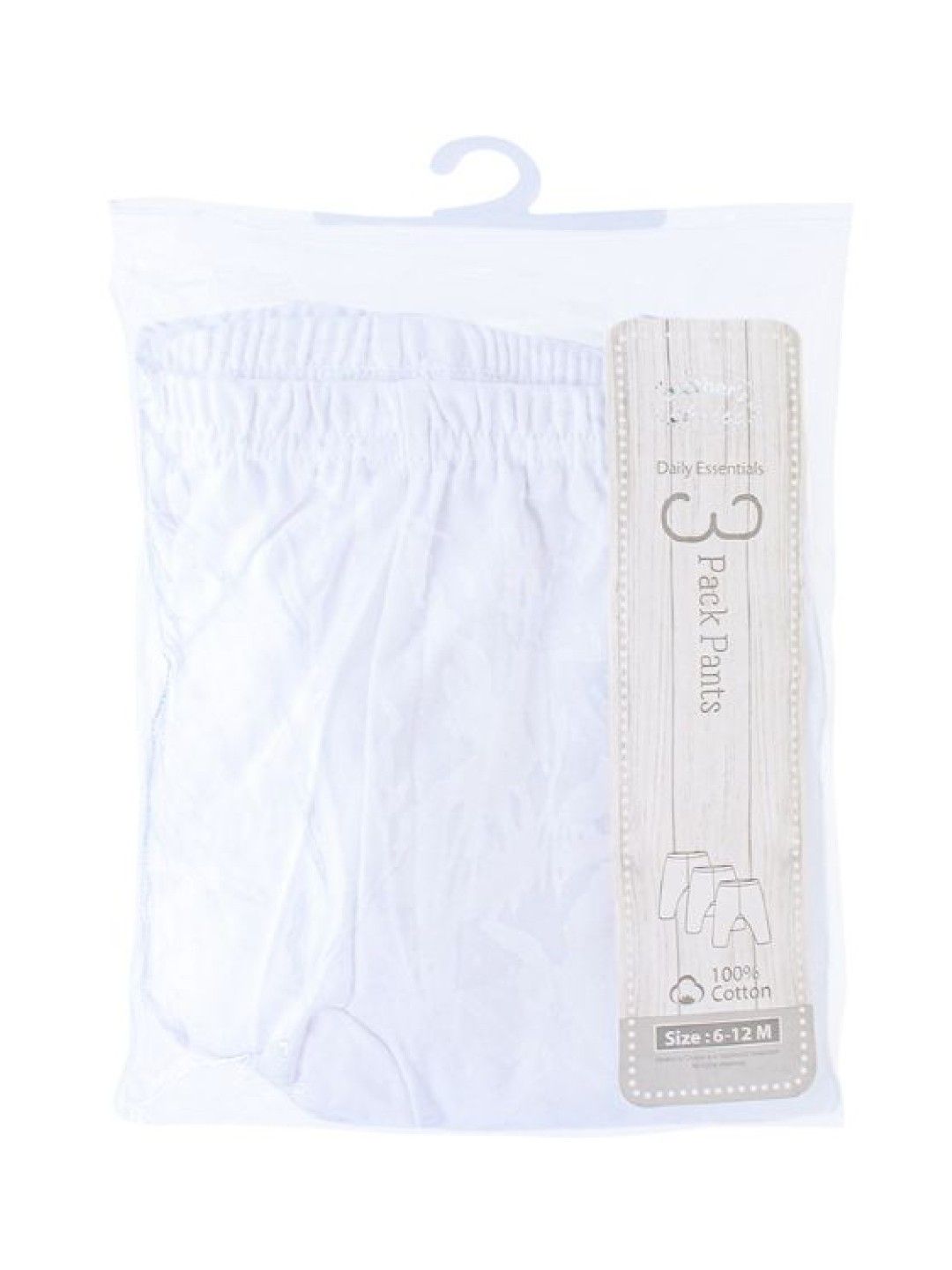 Mother's Choice White Collection 3 Pack Pants (Daily Essentials / IT3975) (White- Image 3)