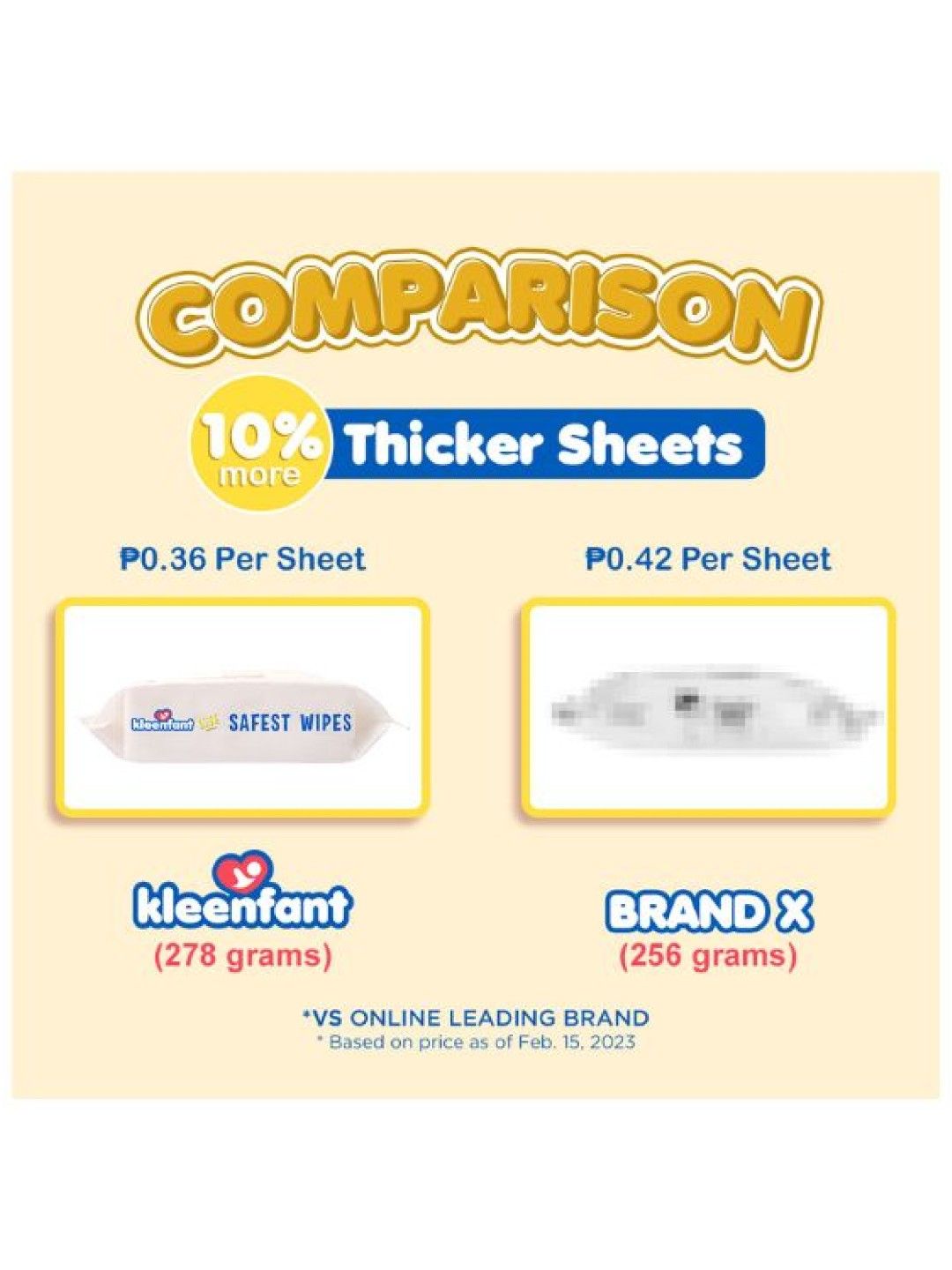 Kleenfant Lite Powder Scent Baby Wipes 80 sheets (No Color- Image 3)