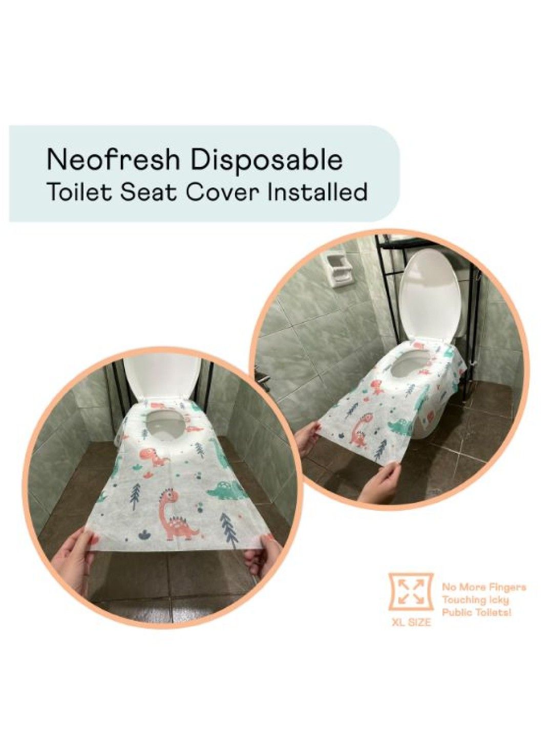 Neofresh Disposable Toilet Seat Cover 10pcs (No Color- Image 3)