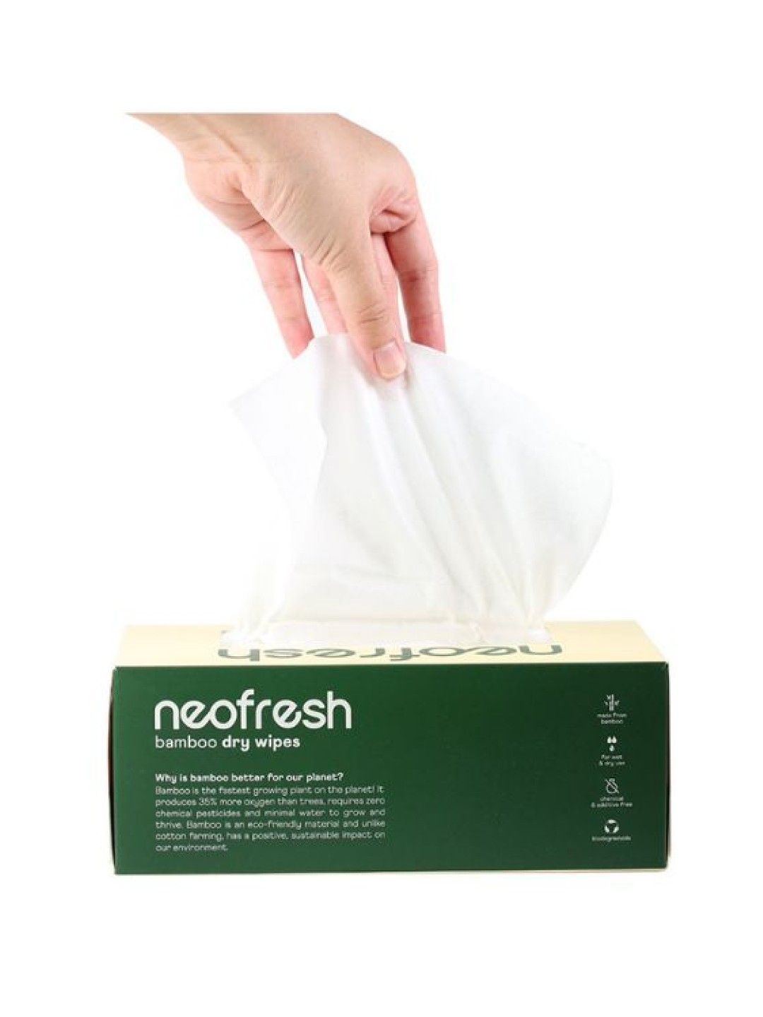 Neofresh Bamboo Dry Wipes 100s (No Color- Image 3)