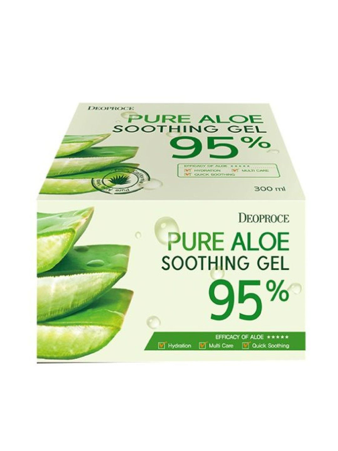 Deoproce Pure Aloe Soothing Gel (300ml) (No Color- Image 3)