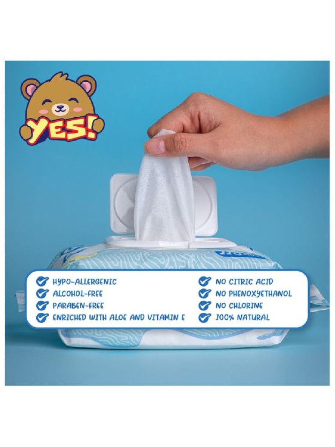 YES! Baby Wipes MEGA (24 PACKS UNSCENTED) (No Color- Image 4)